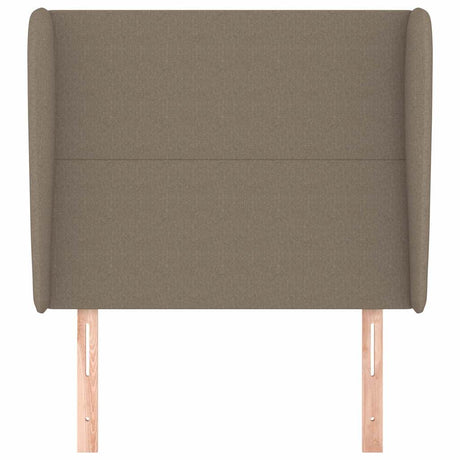 Vidaxl hoofdbord met randen 83x23x118 128 cm stof taupe