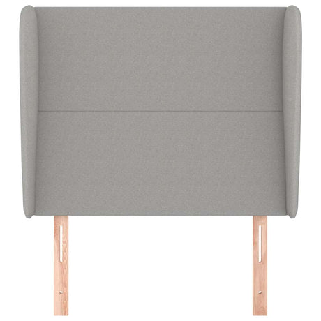 Vidaxl hoofdbord met randen 93x23x118 128 cm stof lichtgrijs
