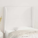 Vidaxl hoofdbord met randen 93x23x118 128 cm kunstleer wit