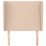 Vidaxl hoofdbord met randen 103x23x118 128cm kunstleer cappuccinokleur