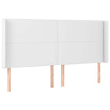 Vidaxl hoofdbord met randen 183x23x118 128 cm kunstleer wit
