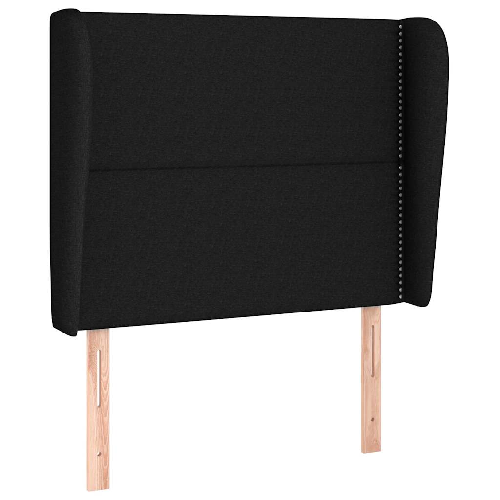 Vidaxl hoofdbord met randen 83x23x118 128 cm stof zwart