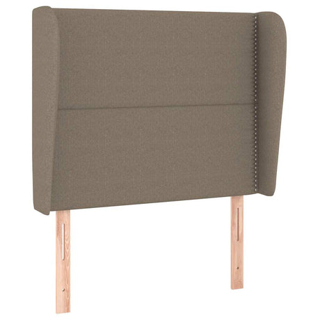 Vidaxl hoofdbord met randen 103x23x118 128 cm stof taupe
