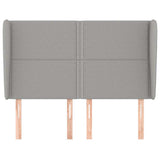Vidaxl hoofdbord met randen 147x23x118 128 cm stof lichtgrijs