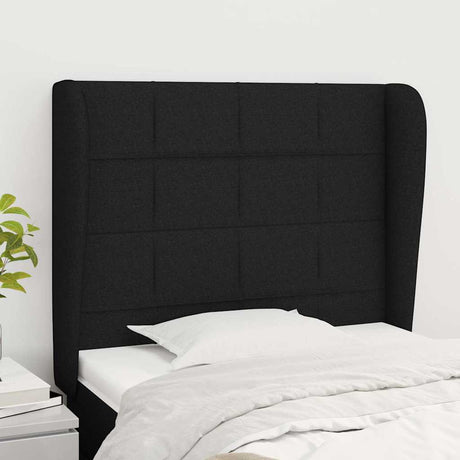 Vidaxl hoofdbord met randen 83x23x118 128 cm stof zwart