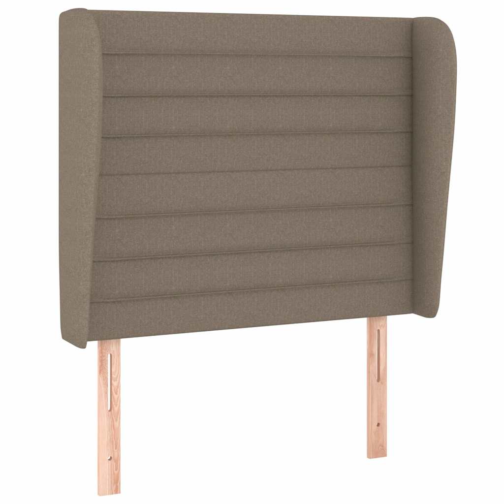 Vidaxl hoofdbord met randen 83x23x118 128 cm stof taupe