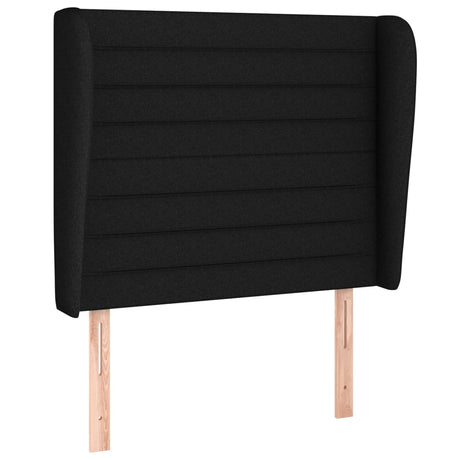 Vidaxl hoofdbord met randen 93x23x118 128 cm stof zwart