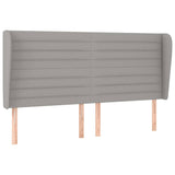 Vidaxl hoofdbord met randen 163x23x118 128 cm stof lichtgrijs