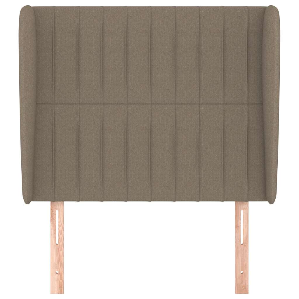 Vidaxl hoofdbord met randen 93x23x118 128 cm stof taupe
