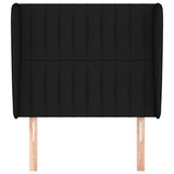 Vidaxl hoofdbord met randen 103x23x118 128 cm stof zwart