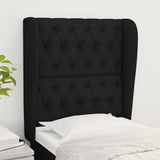 Vidaxl hoofdbord met randen 83x23x118 128 cm stof zwart