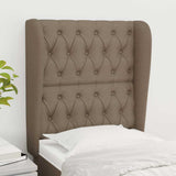 Vidaxl hoofdbord met randen 83x23x118 128 cm stof taupe