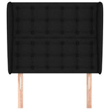 Vidaxl hoofdbord met randen 83x23x118 128 cm stof zwart
