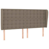 Vidaxl hoofdbord met randen 163x23x118 128 cm stof taupe