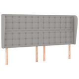 Vidaxl hoofdbord met randen 183x23x118 128 cm stof lichtgrijs