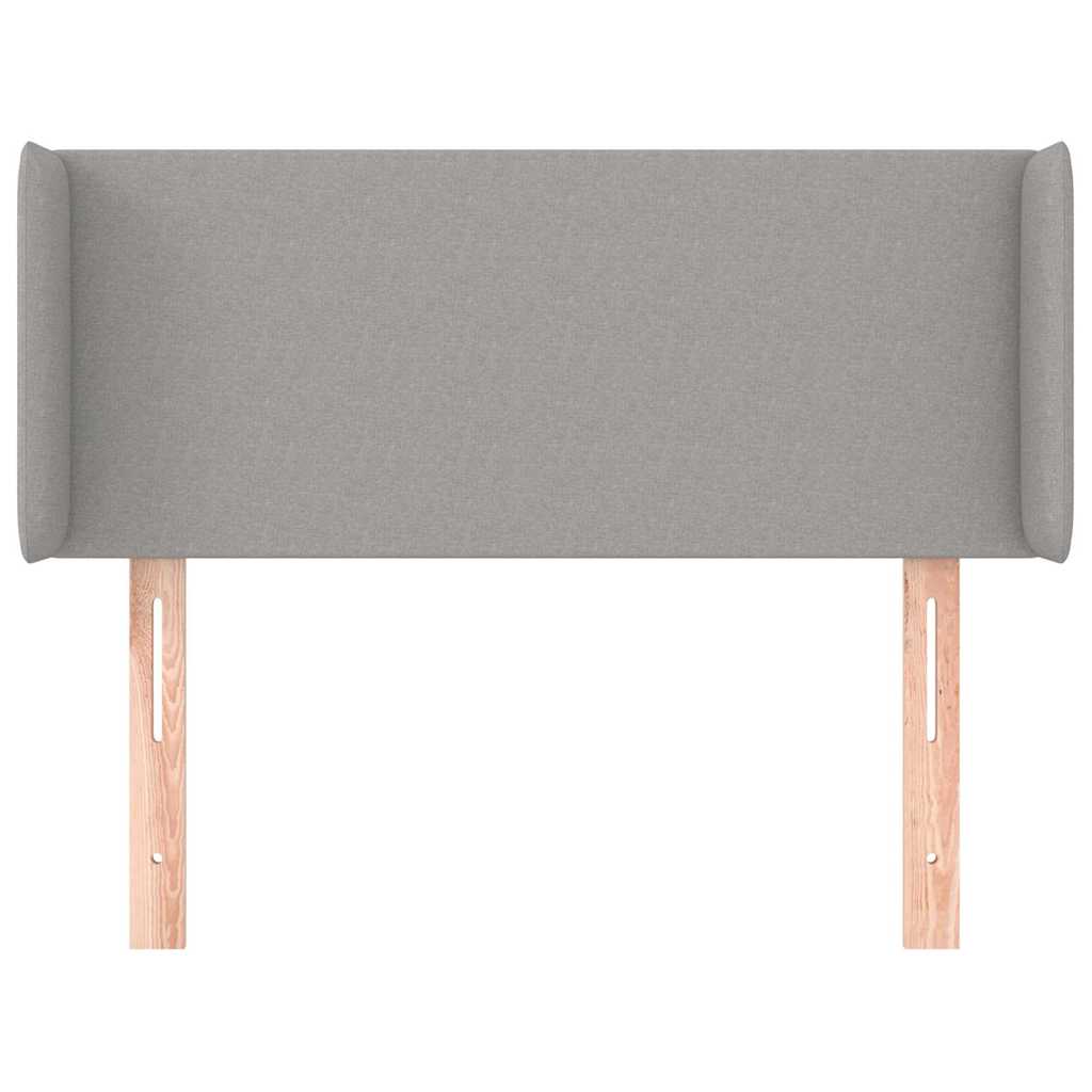 Vidaxl hoofdbord met randen 83x16x78 88 cm stof lichtgrijs
