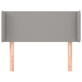 Vidaxl hoofdbord met randen 83x16x78 88 cm stof lichtgrijs