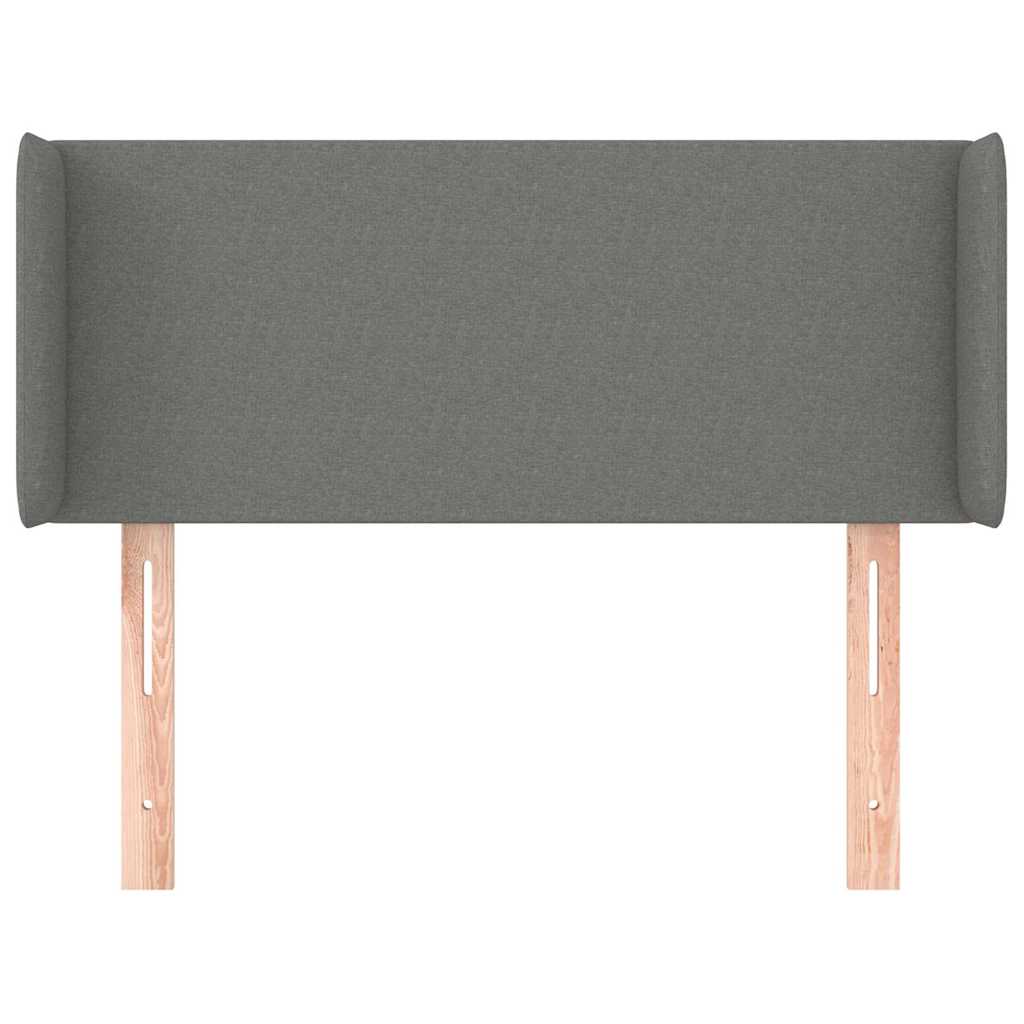Vidaxl hoofdbord met randen 93x16x78 88 cm stof donkergrijs