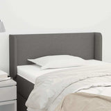 Vidaxl hoofdbord met randen 93x16x78 88 cm stof donkergrijs