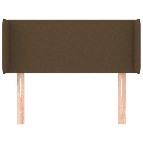 Vidaxl hoofdbord met randen 93x16x78 88 cm stof donkerbruin