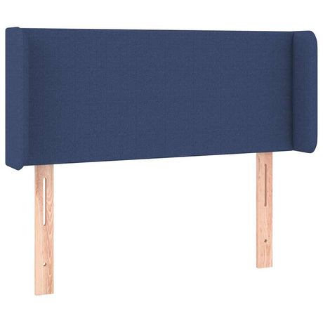 Vidaxl hoofdbord met randen 93x16x78 88 cm stof blauw