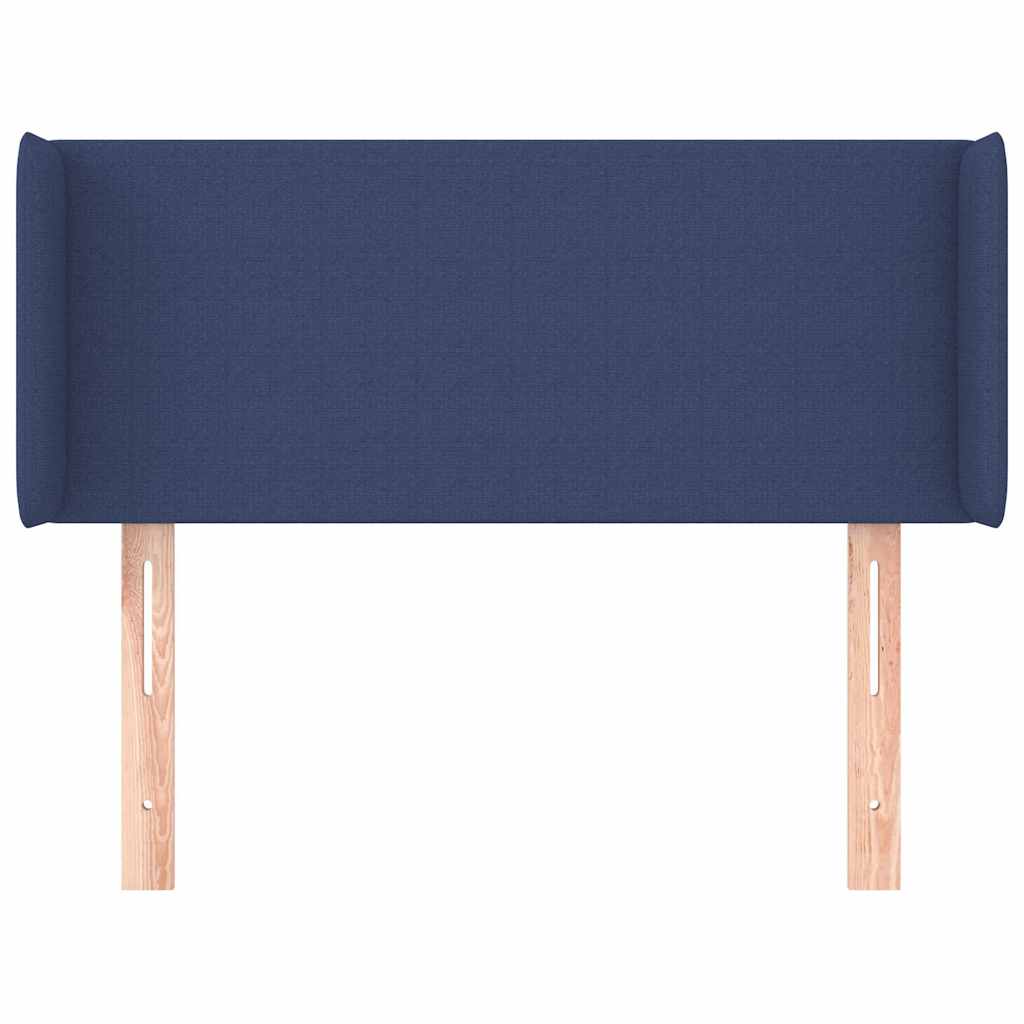 Vidaxl hoofdbord met randen 93x16x78 88 cm stof blauw