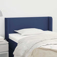 Vidaxl hoofdbord met randen 93x16x78 88 cm stof blauw
