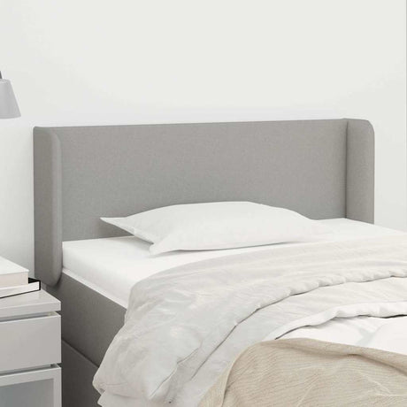 Vidaxl hoofdbord met randen 103x16x78 88 cm stof lichtgrijs