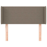 Vidaxl hoofdbord met randen 103x16x78 88 cm stof taupe