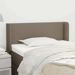 Vidaxl hoofdbord met randen 103x16x78 88 cm stof taupe
