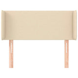 Vidaxl hoofdbord met randen 103x16x78 88 cm stof crèmekleurig