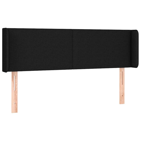 Vidaxl hoofdbord met randen 147x16x78 88 cm stof zwart