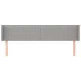 Vidaxl hoofdbord met randen 163x16x78 88 cm stof lichtgrijs