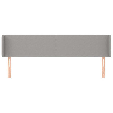 Vidaxl hoofdbord met randen 183x16x78 88 cm stof lichtgrijs