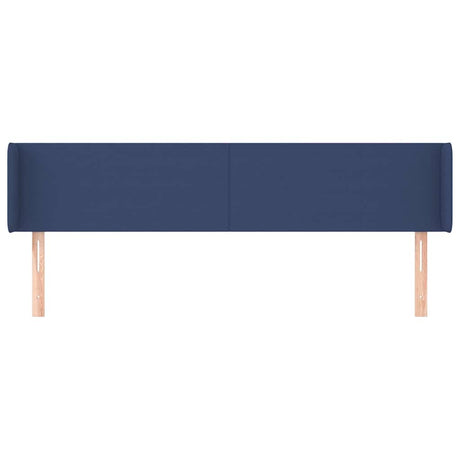 Vidaxl hoofdbord met randen 183x16x78 88 cm stof blauw