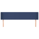 Vidaxl hoofdbord met randen 203x16x78 88 cm stof blauw