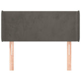 Vidaxl hoofdbord met randen 93x16x78 88 cm fluweel donkergrijs