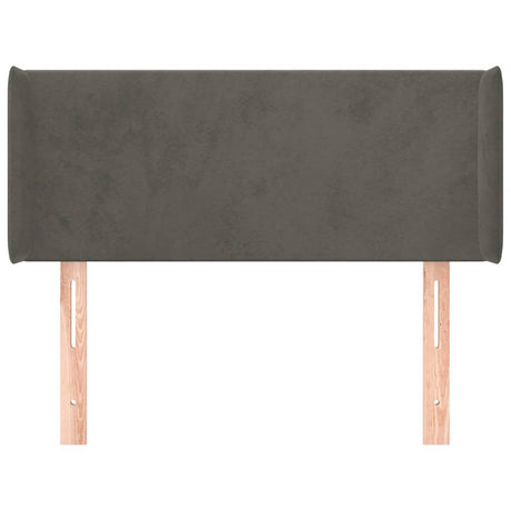 Vidaxl hoofdbord met randen 93x16x78 88 cm fluweel donkergrijs