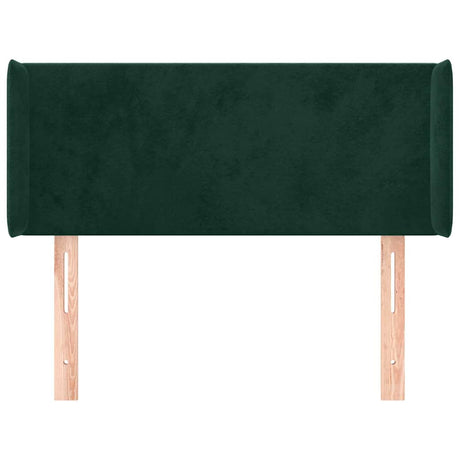 Vidaxl hoofdbord met randen 93x16x78 88 cm fluweel donkergroen