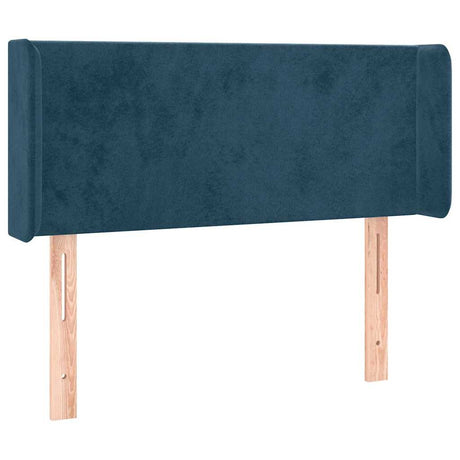 Vidaxl hoofdbord met randen 93x16x78 88 cm fluweel donkerblauw