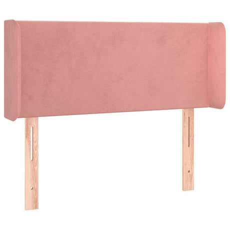 Vidaxl hoofdbord met randen 93x16x78 88 cm fluweel roze