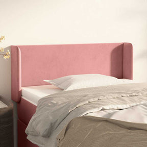Vidaxl hoofdbord met randen 93x16x78 88 cm fluweel roze