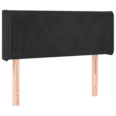 Vidaxl hoofdbord met randen 103x16x78 88 cm fluweel zwart