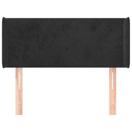 Vidaxl hoofdbord met randen 103x16x78 88 cm fluweel zwart