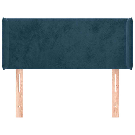 Vidaxl hoofdbord met randen 103x16x78 88 cm fluweel donkerblauw