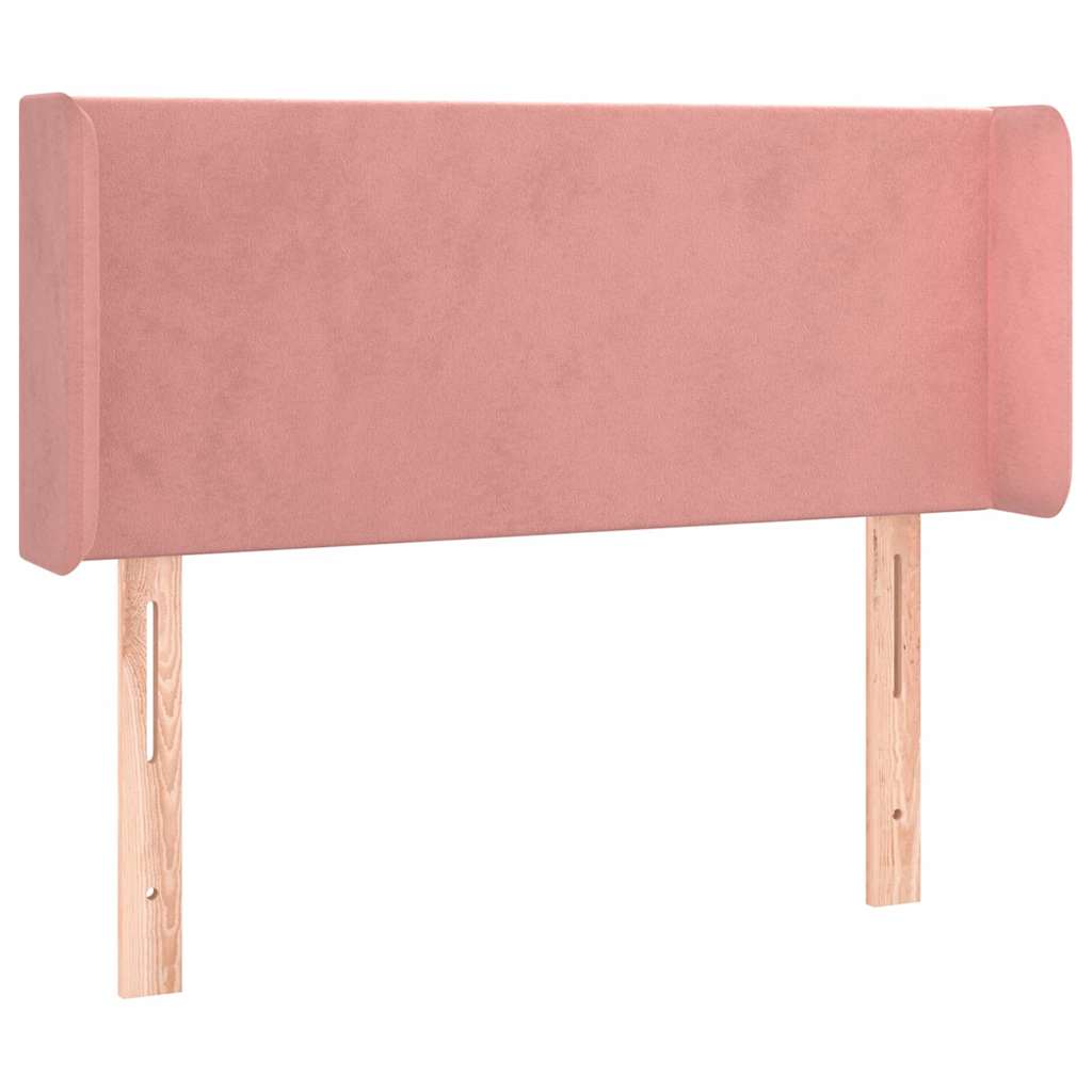 Vidaxl hoofdbord met randen 103x16x78 88 cm fluweel roze