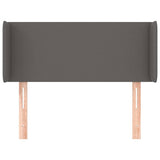 Vidaxl hoofdbord met randen 83x16x78 88 cm kunstleer grijs