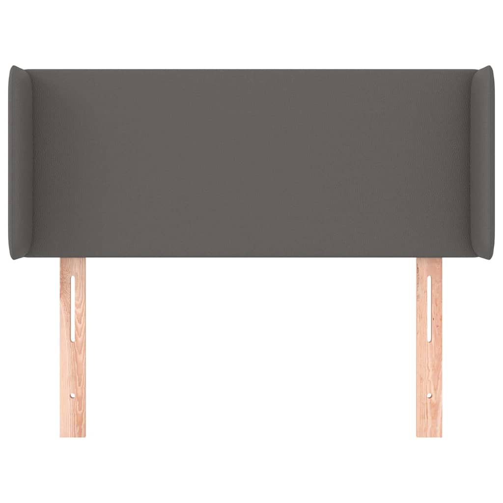 Vidaxl hoofdbord met randen 93x16x78 88 cm kunstleer grijs