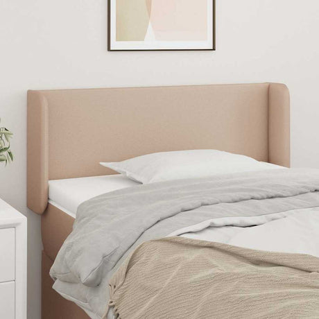 Vidaxl hoofdbord met randen 103x16x78 88 cm kunstleer cappuccinokleur