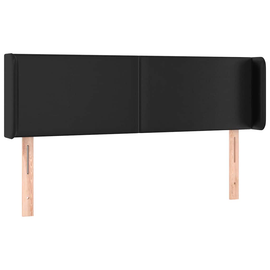 Vidaxl hoofdbord met randen 147x16x78 88 cm kunstleer zwart